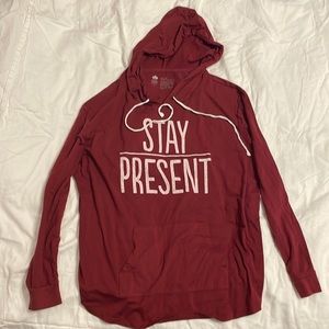 Stay Present Hoodie - Peaceful warrior, L